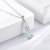 AXOMY Lighthouse Necklace 925 Sterling Silver Lighthouse Moonstone Pendant Lighthouse