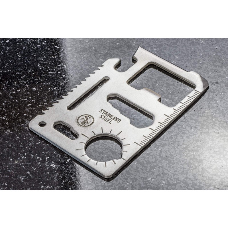 SE 11-Function Stainless Steel Survival Pocket Tools (Pack of 5)