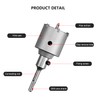 RVIQI 6PCS Concrete Hole Saw Set,Tungsten Steel SDS Plus Shank