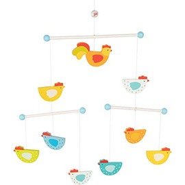 Goki 52887 Mobile Funny Chickens