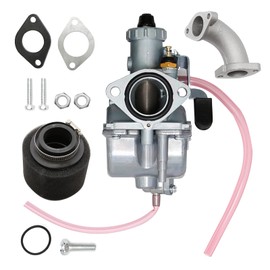Zreneyfex VM22 26mm Carburetor with Air Filter Intake Compatible with Pipe Pit Dirt Bike 110cc 125cc 140cc Lifan YX Zongshen Pit Dirt Bike XR50 CRF70 KLX BBR Apollo Thumpstar Braaap Atomic DHZ SSR