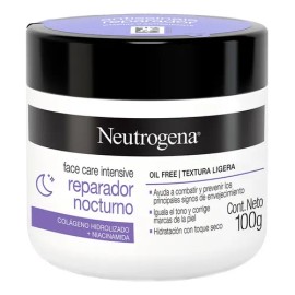 Neutrogena Crema Facial Reparadora Nocturna 100 g Hidratación Profunda Todo Tipo de Piel