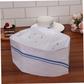OFFSCH 40pcs Chef Caps Disposable Paper Hats Easy to Wear for Chefs Cooks Bakers and Catering Services