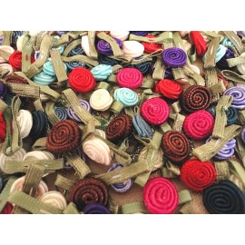 Charmed Satin Swirl Flower 100 pcs -0207-B