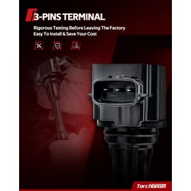 Torchbeam UF510 Set of 8 Ignition Coil Packs Fit for 5.6 V8 2004 2005 2006 Nissan Titan Truck, 2005 2006 Nissan Armada, 2004-2006 Infiniti QX56, 2004 Nissan Pathfinder Replacement for 5C1482 1788335
