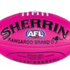 Sherrin AFL Super Soft Touch Football, Pink, Size 3