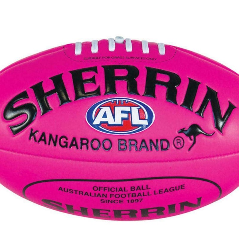 Sherrin AFL Super Soft Touch Football, Pink, Size 3