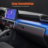 MODY ABS Carbon Fiber Dashboard Center Console Cover Trim For