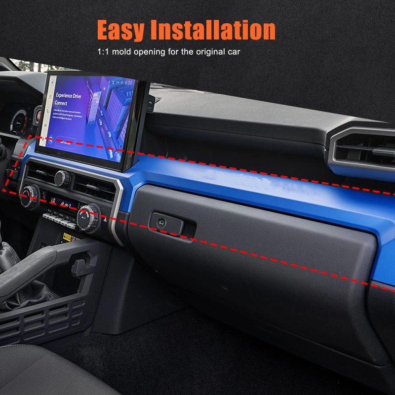 MODY ABS Carbon Fiber Dashboard Center Console Cover Trim For