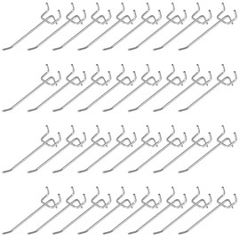 100 Pack 4 Inch Pegboard Hooks, Heavy Duty Metal Peg Board Accessories Fit 1/4" and 1/8" Peg Boards for Garage, Workshop, Kitchen, Tool Organization
