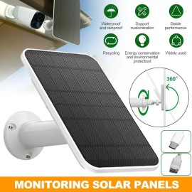 Solar Panel Waterproof Solar Panel Kit for Arlo Essential Spotlight Camera Doorbell Charger