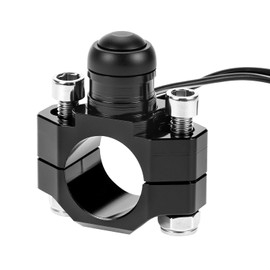 QWORK Motorcycle Engine Stop Start Kill Switch Button with Mounting Backplate, Universal for Dirt Bike, ATV, Scooters Quard, Dirt Pit Bike