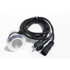 10 Compact Recessed Small White LED Lights Lighting Wood Deck Yard Garden Patio Stairs Landscape Outdoor Flush Mount Installation Kit