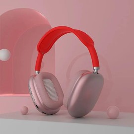 PUPZY Wireless Bluetooth Headphones Active Noise Cancelling Over-Ear Headphones with Microphones, 42 Hours Playtime, HiFi Audio Adjustable Headphones. (Classic, Red)