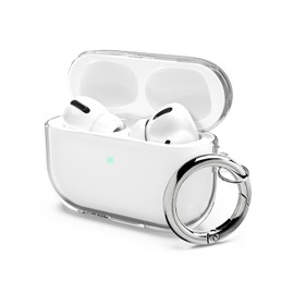 Aircawin for Airpods Pro Case Clear,Shockproof Clear Case for Airpods Pro 2019,Fully Protective Soft TPU Transparent Drop Protection Case with Keychian for AirPod Pro Charging Case Cover-Clear