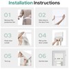 HOMEIDEAS 100% Linen Blackout Sidelight Curtains for Front Door, Side