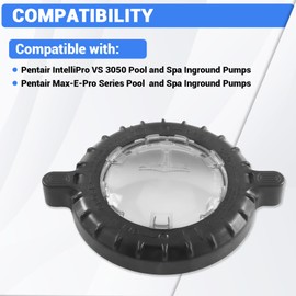 SZQBZMJ 17307-0111S Trap Cover Assembly with O-Ring Compatible with Pentair Sta-Rite Max-E-Pro Series/IntelliPro VS 3050 Pool and Spa Inground Pump