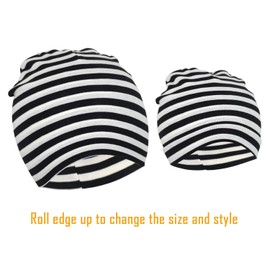 DRESHOW BQUBO 8 Pack Unisex Baby Beanie Sombreros Infant Toddler Kid Sombreros Baby Soft Cute Knit Cap Nursery Beanie