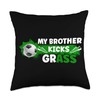 Funny Soccer Bro Soccer Player's Brother Kicks Grass Brother Of