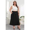 Lastshe Plus Size Maxi Skirts for Women Summer Classic Boho