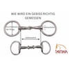 AMKA Double Jointed Solid Stainless Steel Snaffle Bit Thickness 16