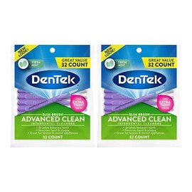 DenTek Slim Brush Limpiadores interdentales 32 unidades (paquete de 2)