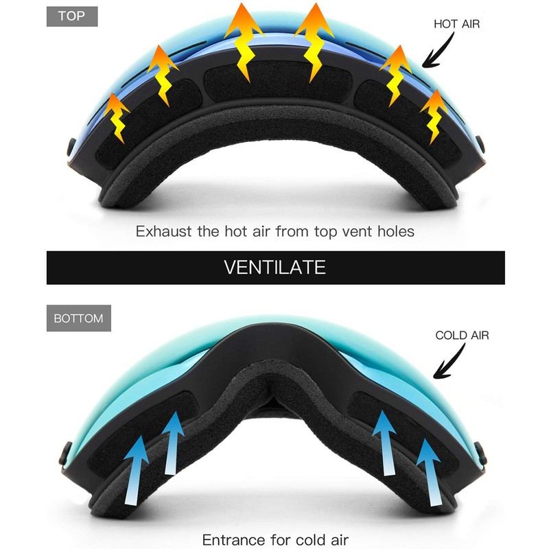 Juli Snowboard & Ski Goggles for Kids - Premium Snow