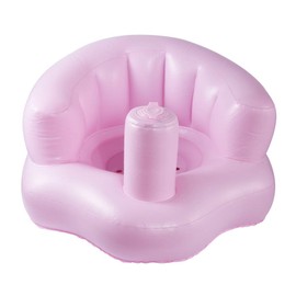 GLOGLOW Silla Inflable para bebé, sofá Inflable de PVC Rosa para niños, Silla de Comedor, Silla de Paseo, Asientos de baño de PVC, Silla de Comedor portátil para niños