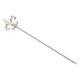 Barfly Fleur De Lis Picks, Set of 12, Stainless Steel