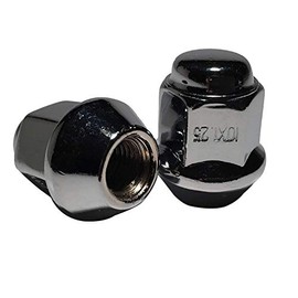 Chrome Tapered Base Lug Nut Set 10x1.25 17mm Hex ATV UTV Kodiak Banshee Raptor