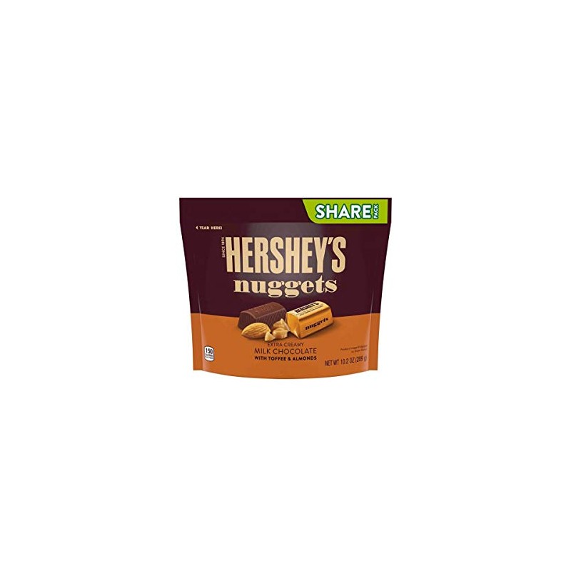 Hershey's Nuggets Milk Chocolate w/ Toffee and Almonds (Pack of