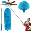 100 Inch Cobweb Duster, Spider Web Brush & Microfiber Feather