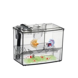 Partslety Aquarium Fish Breeding Box for Fish Tank External Hanging Pneumatic Hatching Incubator Breeder Box Protector for Baby Fish Shrimp Clownfish Guppy Small 1.25L One Size