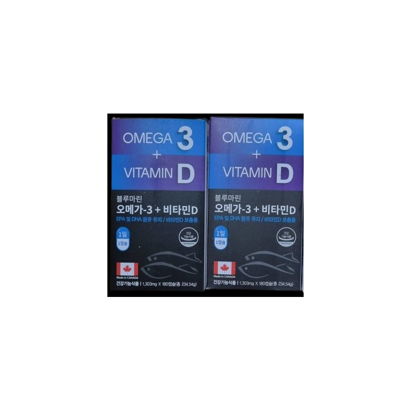Healing Factory Omega 3 + Vitamin D 1303mg 180 capsules