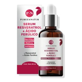 Pureza Natur Serum Resveratrol + Acido Ferúlico antioxidante y regenerador Día/Noche y para todo tipo de piel 50ml