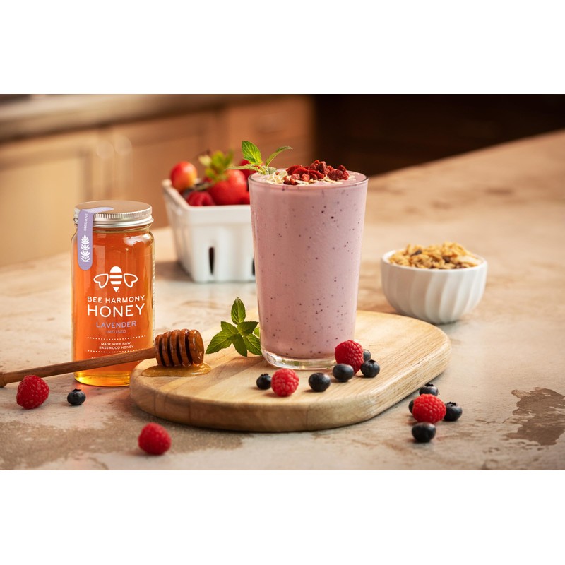 Bee Harmony Lavender Infused Honey, 12 OZ Each, Pack of