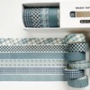 YUBBAEX 6 Rolls Checkered Masking Tape Set Grid Stripe Dots