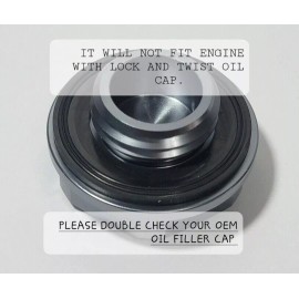 Unbranded GUNMETAL CNC BILLET RACING ENGINE OIL FILLER CAP FOR SCION TC XB Tr-d JDM