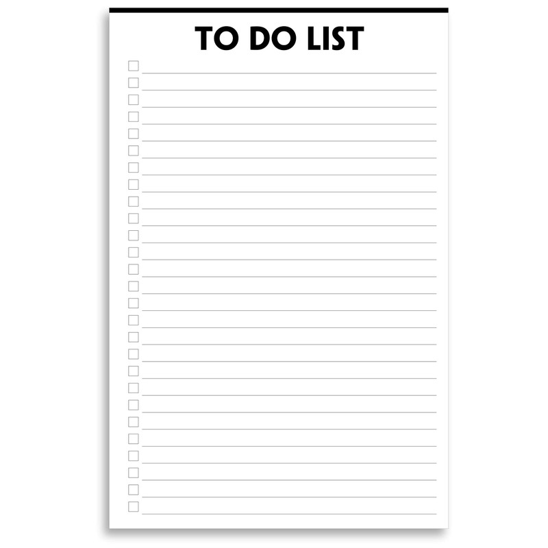 Nokingo To Do List Notepad - 5.5"x8.2", 50 Sheets, To
