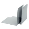 ALCO-Albert Bookends Metal Grey Pack of 4