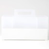 Unmarked Polypropylene Storage Carrying Box, Wide, Approx. Width 5.9 x