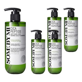 Some By Mi Cica Peptide Anti-Hair Loss Derma Scalp Shampoo, 285ml, 5 pieces / 썸바이미 시카 펩타이드 안티 헤어로스 더마 스칼프 샴푸, 285ml, 5개