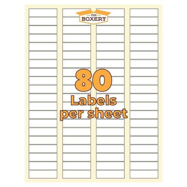 The Boxery - Shipping Address Labels 80,000 Labels Total |Sticker