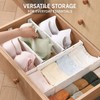 Adjustable Drawer Divider with Locking Clips for Dresser, Closet &