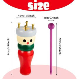 2 Set Knitting Dolly Wooden French Knitter Cute Handy First Knitting Spool Knitter for Kids Adults