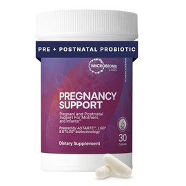Microbiome Labs Pregnancy Support - Prenatal & Postpartum Probiotics for Women - Probiotic Supplements to Support Gut Health & A Balanced Vaginal Micr