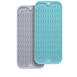 Armrouns Silicone Dish Drying Mat, Multipurpose Heat Resistant 600 ℉ 7-Inch Food Grade & BPA Free. Non-Slip Trivet mats for Cup, Hot Pot, Hot Dishes