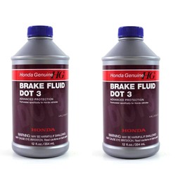 Genuine Honda And Acura Brake Fluid Dot 3 (Pack Of 2)