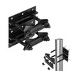 Post Tubes Mounting Bracket, 2-Packs Adjustable Solar Mounting Bracket Fence
