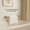 Bathroom Grab Rails for Elderly, 2 Pack 45cm, Brushed Nickel